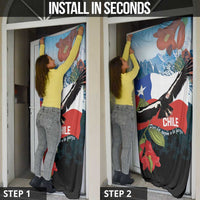 Chile Fiestas Patrias Door Cover Andean Condor Andes Mountains - Wonder Print Shop