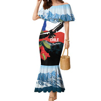 Chile Fiestas Patrias Family Matching Mermaid Dress and Hawaiian Shirt Andean Condor Andes Mountains - Wonder Print Shop