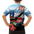 Chile Fiestas Patrias Family Matching Off The Shoulder Long Sleeve Dress and Hawaiian Shirt Andean Condor Andes Mountains - Wonder Print Shop