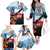 Chile Fiestas Patrias Family Matching Off The Shoulder Long Sleeve Dress and Hawaiian Shirt Andean Condor Andes Mountains - Wonder Print Shop