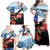 Chile Fiestas Patrias Family Matching Off Shoulder Maxi Dress and Hawaiian Shirt Andean Condor Andes Mountains - Wonder Print Shop
