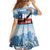 Chile Fiestas Patrias Family Matching Off Shoulder Short Dress and Hawaiian Shirt Andean Condor Andes Mountains - Wonder Print Shop