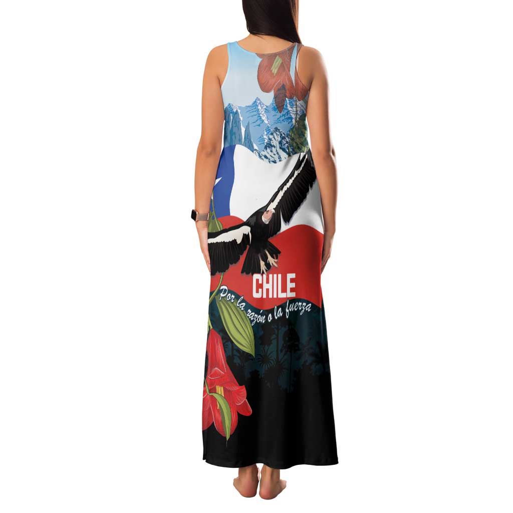 Chile Fiestas Patrias Family Matching Tank Maxi Dress and Hawaiian Shirt Andean Condor Andes Mountains - Wonder Print Shop