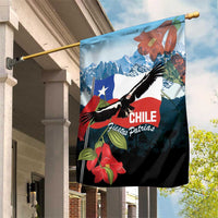 Chile Fiestas Patrias Garden Flag Andean Condor Andes Mountains - Wonder Print Shop