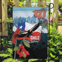 Chile Fiestas Patrias Garden Flag Andean Condor Andes Mountains - Wonder Print Shop