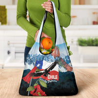 Chile Fiestas Patrias Grocery Bag Andean Condor Andes Mountains - Wonder Print Shop