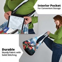 Chile Fiestas Patrias Grocery Bag Andean Condor Andes Mountains - Wonder Print Shop