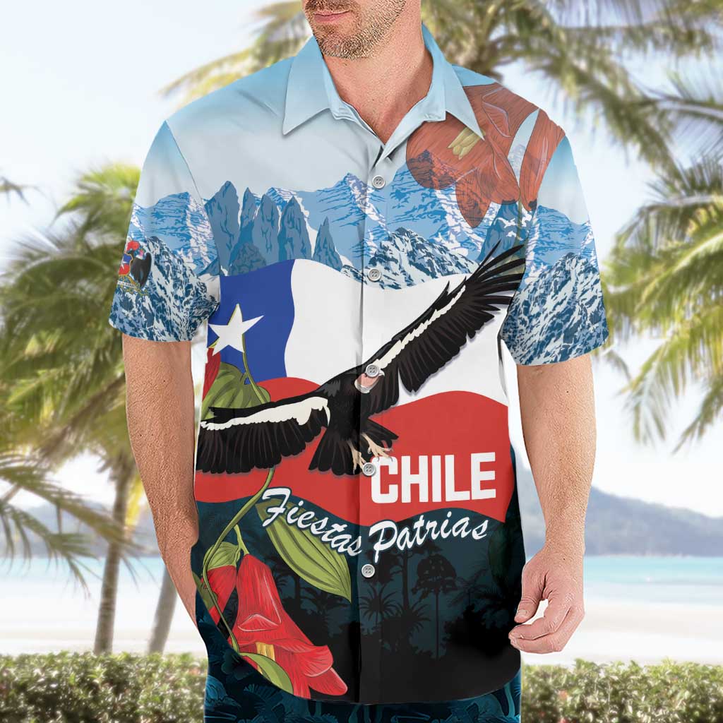 Chile Fiestas Patrias Hawaiian Shirt Andean Condor Andes Mountains - Wonder Print Shop