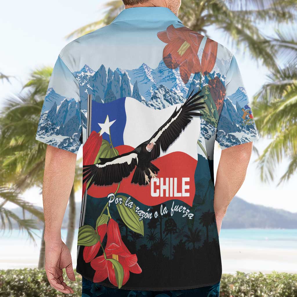 Chile Fiestas Patrias Hawaiian Shirt Andean Condor Andes Mountains - Wonder Print Shop