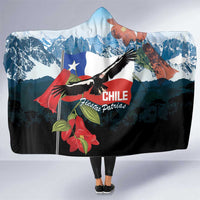 Chile Fiestas Patrias Hooded Blanket Andean Condor Andes Mountains - Wonder Print Shop