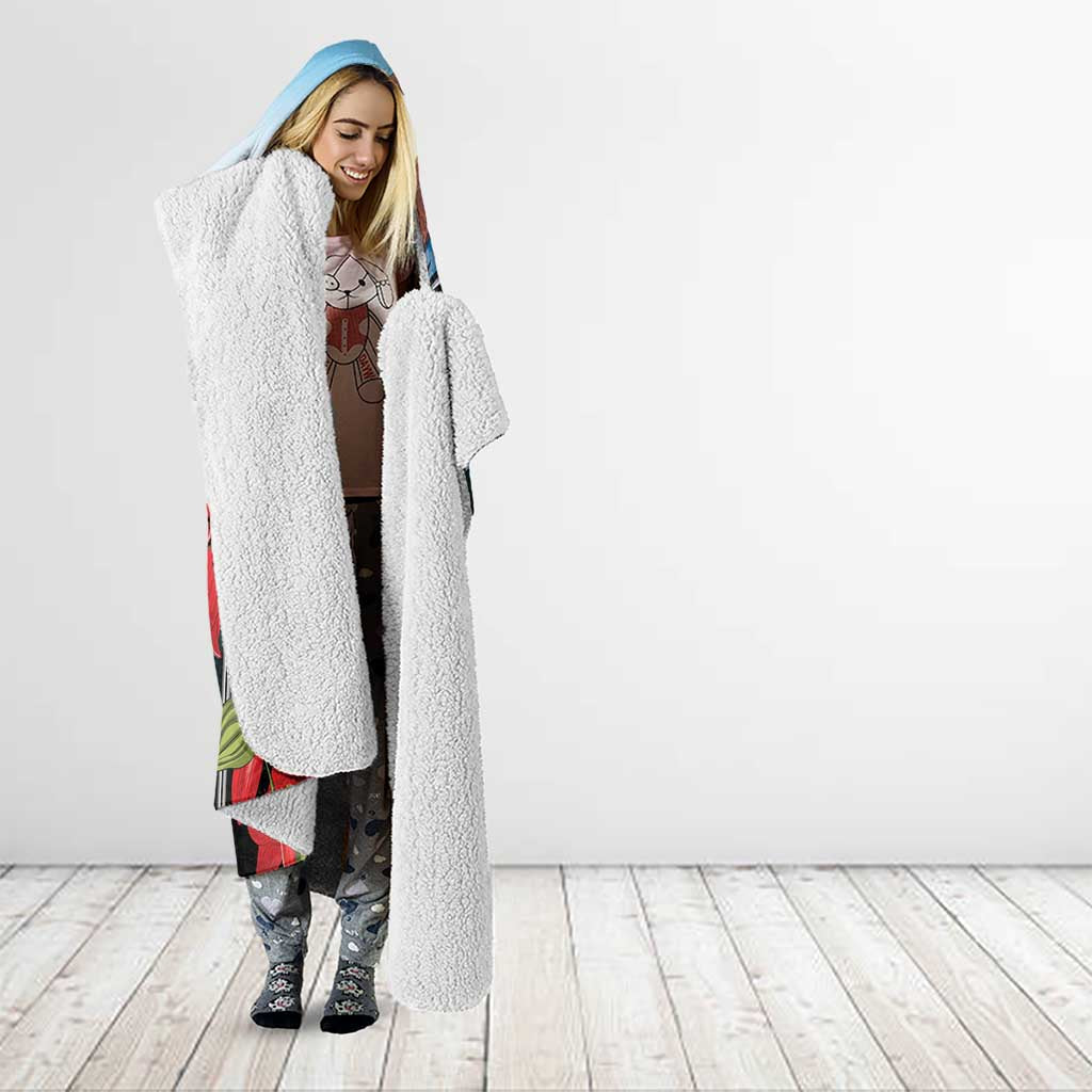 Chile Fiestas Patrias Hooded Blanket Andean Condor Andes Mountains - Wonder Print Shop