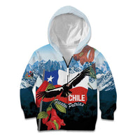 Chile Fiestas Patrias Kid Hoodie Andean Condor Andes Mountains - Wonder Print Shop