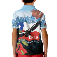 Chile Fiestas Patrias Kid Polo Shirt Andean Condor Andes Mountains - Wonder Print Shop