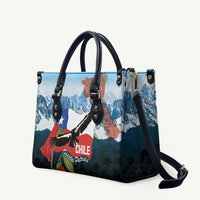 Chile Fiestas Patrias Leather Bag Andean Condor Andes Mountains - Wonder Print Shop