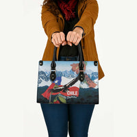 Chile Fiestas Patrias Leather Bag Andean Condor Andes Mountains - Wonder Print Shop