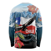Chile Fiestas Patrias Long Sleeve Shirt Andean Condor Andes Mountains - Wonder Print Shop