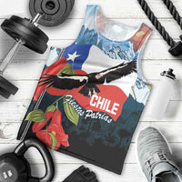 Chile Fiestas Patrias Men Tank Top Andean Condor Andes Mountains - Wonder Print Shop