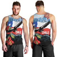 Chile Fiestas Patrias Men Tank Top Andean Condor Andes Mountains - Wonder Print Shop
