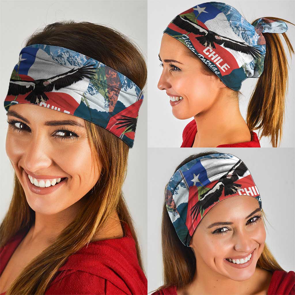 Chile Fiestas Patrias Neck Gaiter Andean Condor Andes Mountains - Wonder Print Shop