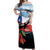 Chile Fiestas Patrias Off Shoulder Maxi Dress Andean Condor Andes Mountains - Wonder Print Shop