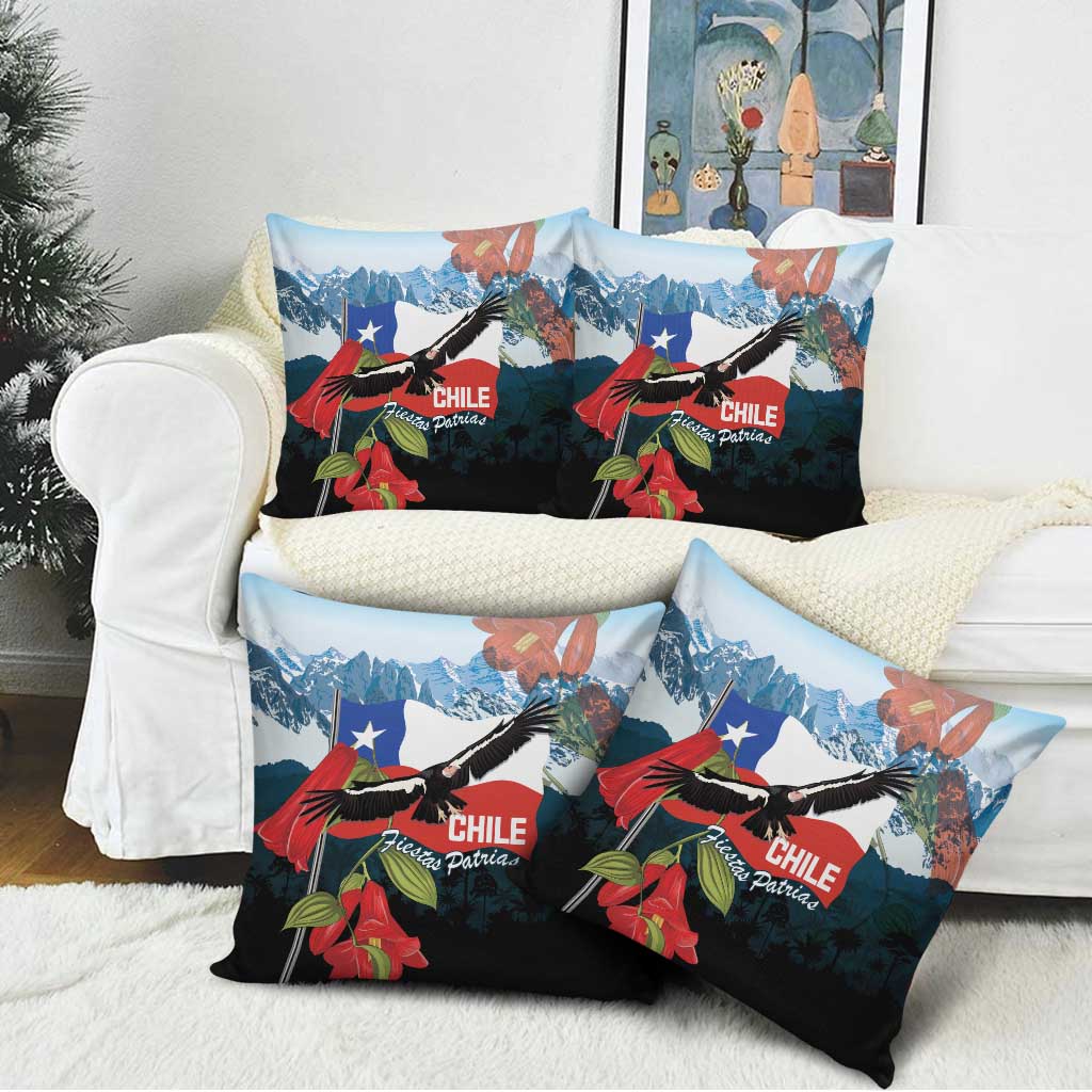 Chile Fiestas Patrias Pillow Cover Andean Condor Andes Mountains - Wonder Print Shop