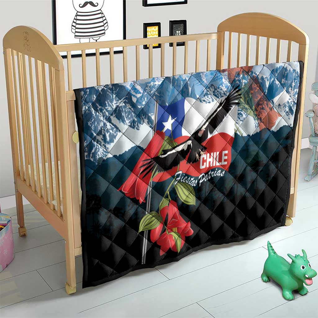 Chile Fiestas Patrias Quilt Andean Condor Andes Mountains - Wonder Print Shop