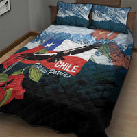 Chile Fiestas Patrias Quilt Bed Set Andean Condor Andes Mountains - Wonder Print Shop