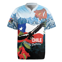 Chile Fiestas Patrias Rugby Jersey Andean Condor Andes Mountains - Wonder Print Shop