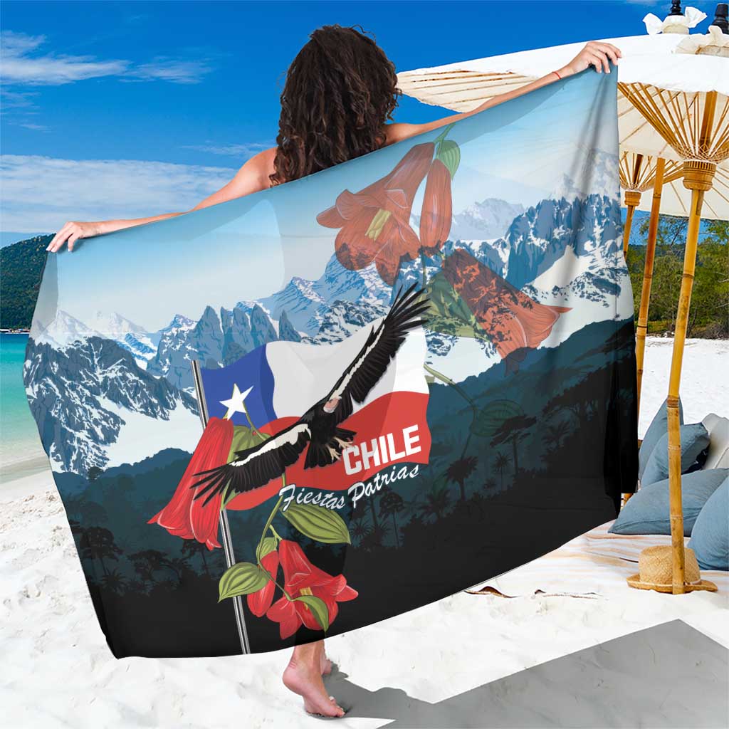 Chile Fiestas Patrias Sarong Andean Condor Andes Mountains - Wonder Print Shop