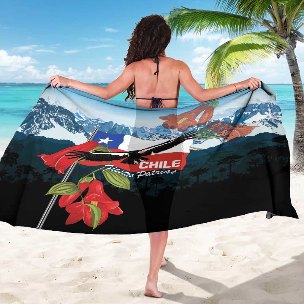 Chile Fiestas Patrias Sarong Andean Condor Andes Mountains - Wonder Print Shop
