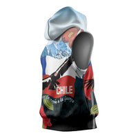 Chile Fiestas Patrias Sleeveless Hoodie Andean Condor Andes Mountains - Wonder Print Shop