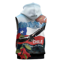 Chile Fiestas Patrias Sleeveless Zip Hoodie Andean Condor Andes Mountains - Wonder Print Shop