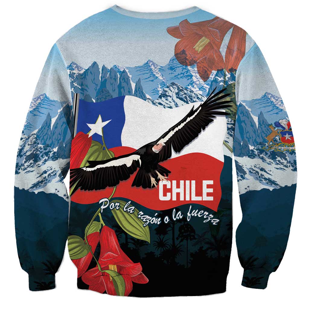 Chile Fiestas Patrias Sweatshirt Andean Condor Andes Mountains - Wonder Print Shop