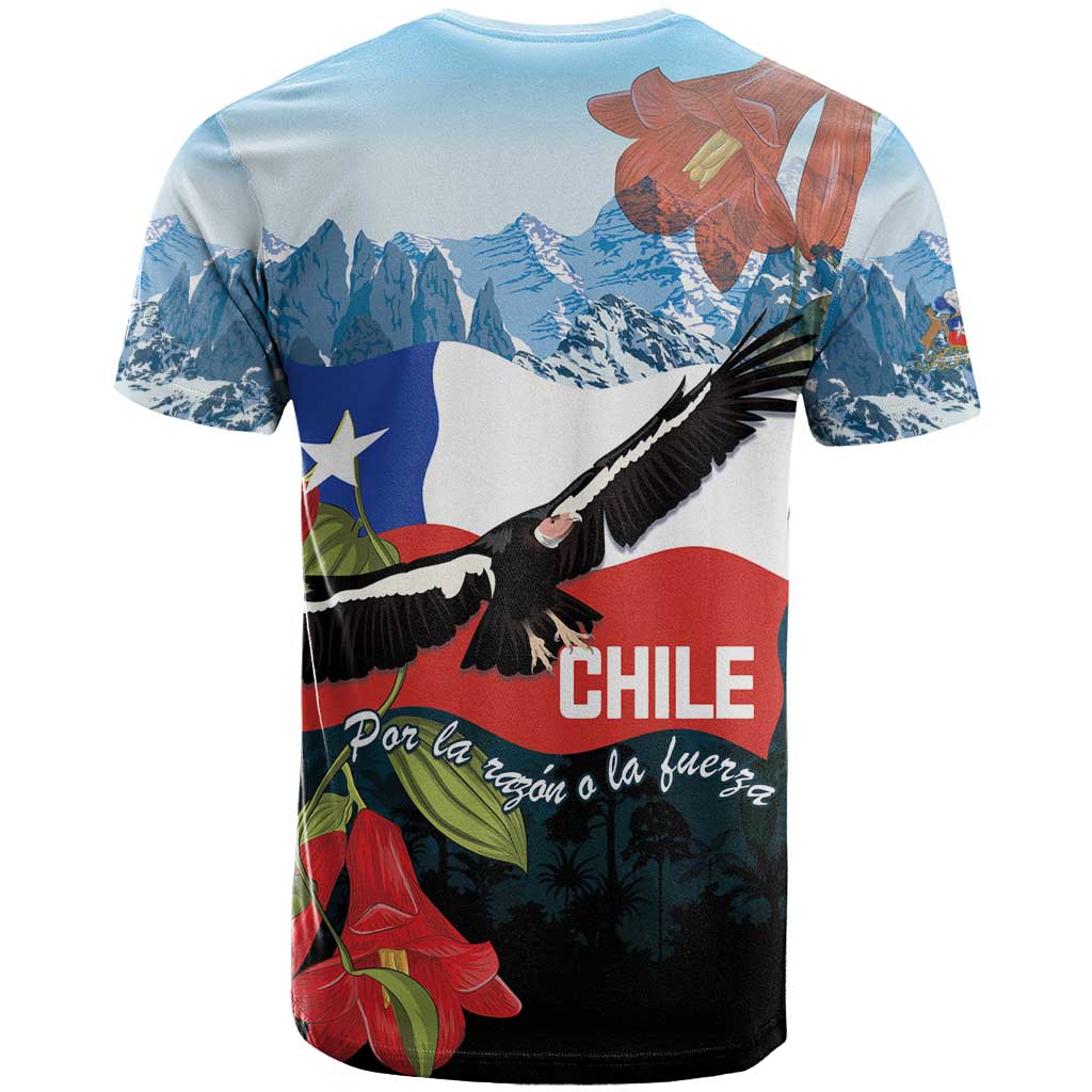 Chile Fiestas Patrias T Shirt Andean Condor Andes Mountains - Wonder Print Shop