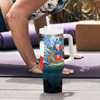 Chile Fiestas Patrias Tumbler With Handle Andean Condor Andes Mountains - Wonder Print Shop