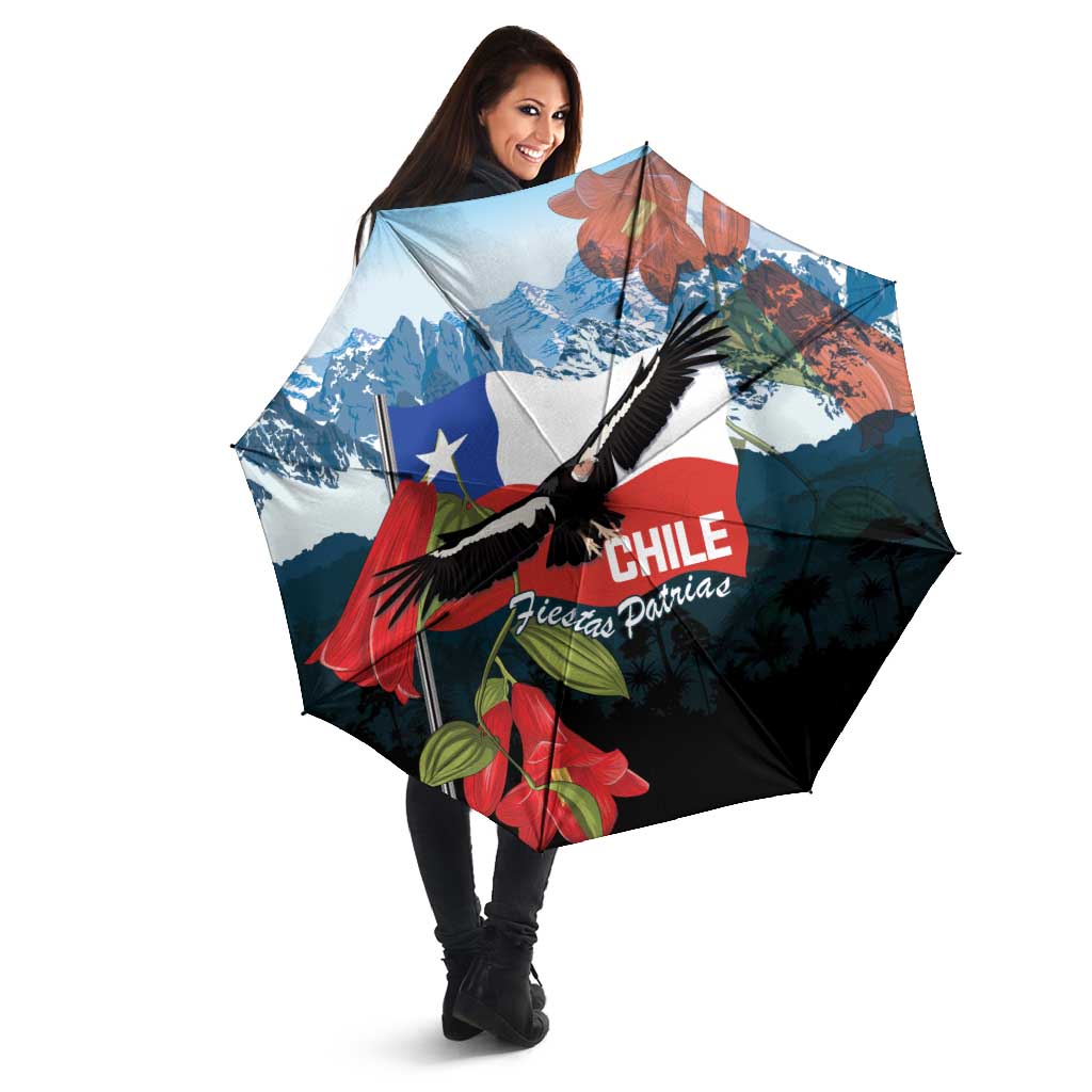 Chile Fiestas Patrias Umbrella Andean Condor Andes Mountains - Wonder Print Shop
