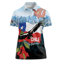 Chile Fiestas Patrias Women Polo Shirt Andean Condor Andes Mountains - Wonder Print Shop