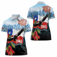 Chile Fiestas Patrias Women Polo Shirt Andean Condor Andes Mountains - Wonder Print Shop