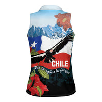 Chile Fiestas Patrias Women Sleeveless Polo Shirt Andean Condor Andes Mountains - Wonder Print Shop