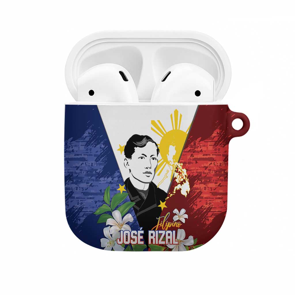 Philippines Rizal Day AirPods Case Filipino Sampaguita Grunge Style - Wonder Print Shop