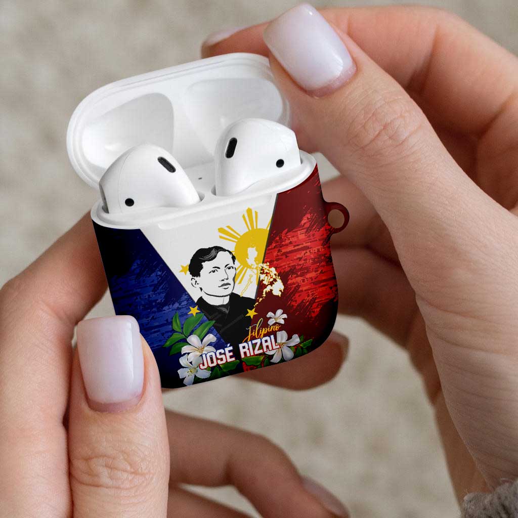 Philippines Rizal Day AirPods Case Filipino Sampaguita Grunge Style - Wonder Print Shop