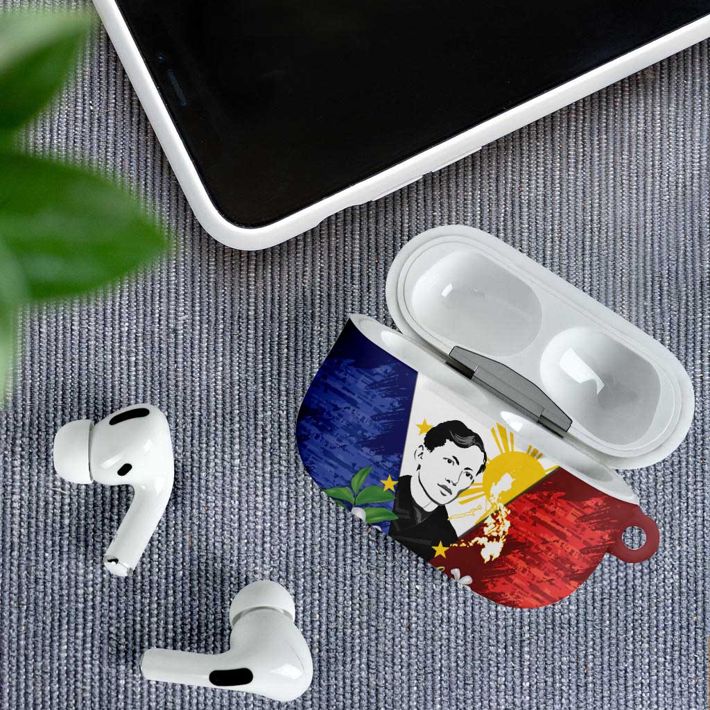 Philippines Rizal Day AirPods Case Filipino Sampaguita Grunge Style - Wonder Print Shop