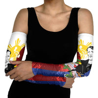 Philippines Rizal Day Arm Sleeves Filipino Sampaguita Grunge Style - Wonder Print Shop