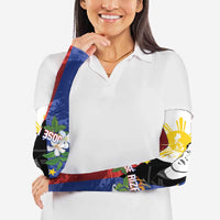 Philippines Rizal Day Arm Sleeves Filipino Sampaguita Grunge Style - Wonder Print Shop