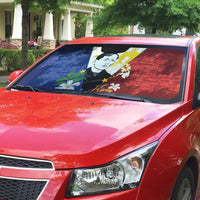 Philippines Rizal Day Auto Sun Shade Filipino Sampaguita Grunge Style - Wonder Print Shop