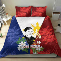 Philippines Rizal Day Bedding Set Filipino Sampaguita Grunge Style - Wonder Print Shop