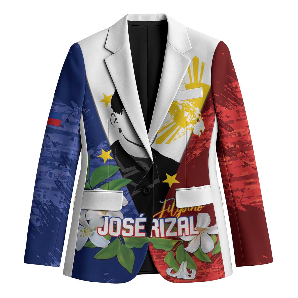Philippines Rizal Day Blazer Filipino Sampaguita Grunge Style - Wonder Print Shop