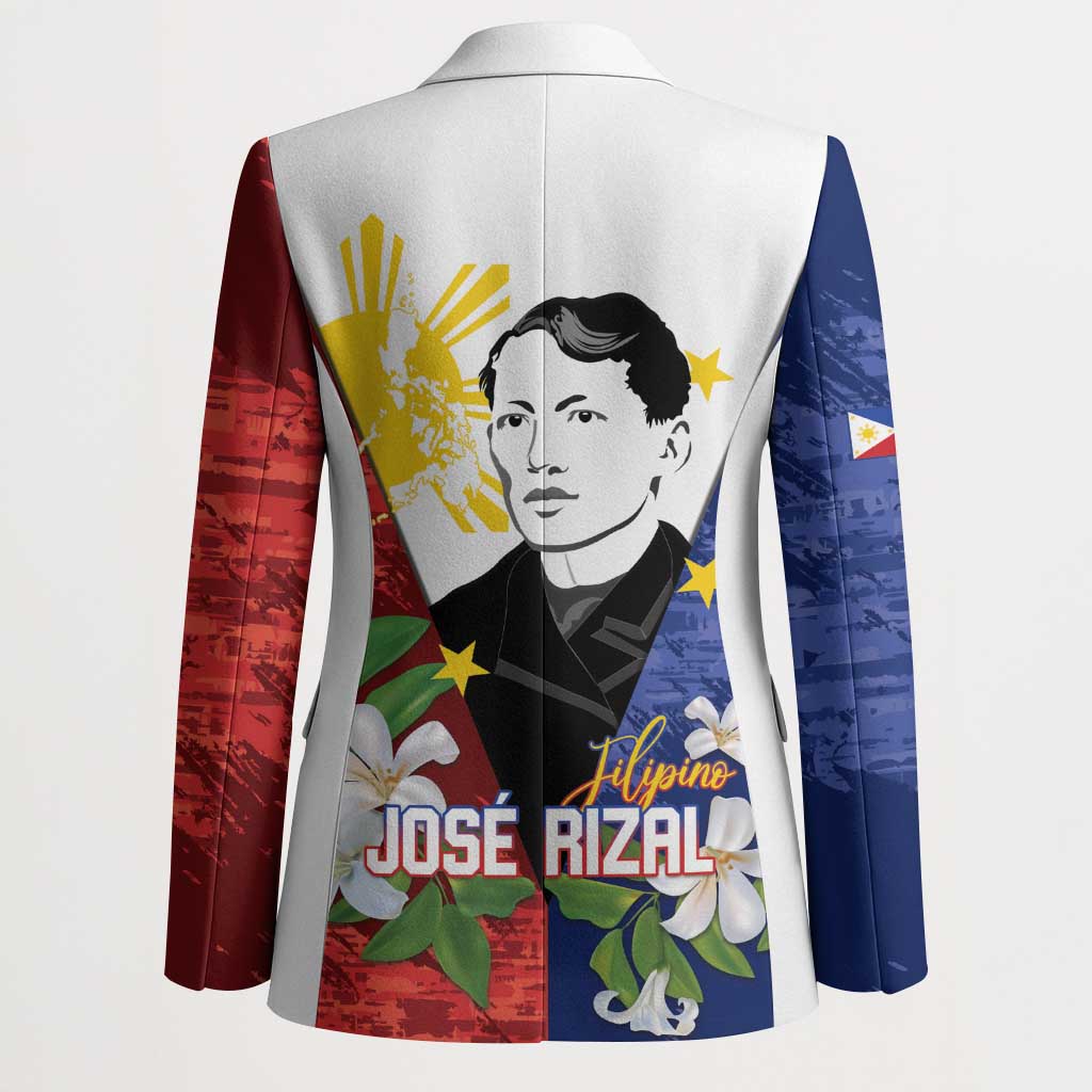 Philippines Rizal Day Blazer Filipino Sampaguita Grunge Style - Wonder Print Shop