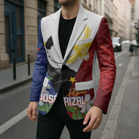 Philippines Rizal Day Blazer Filipino Sampaguita Grunge Style - Wonder Print Shop