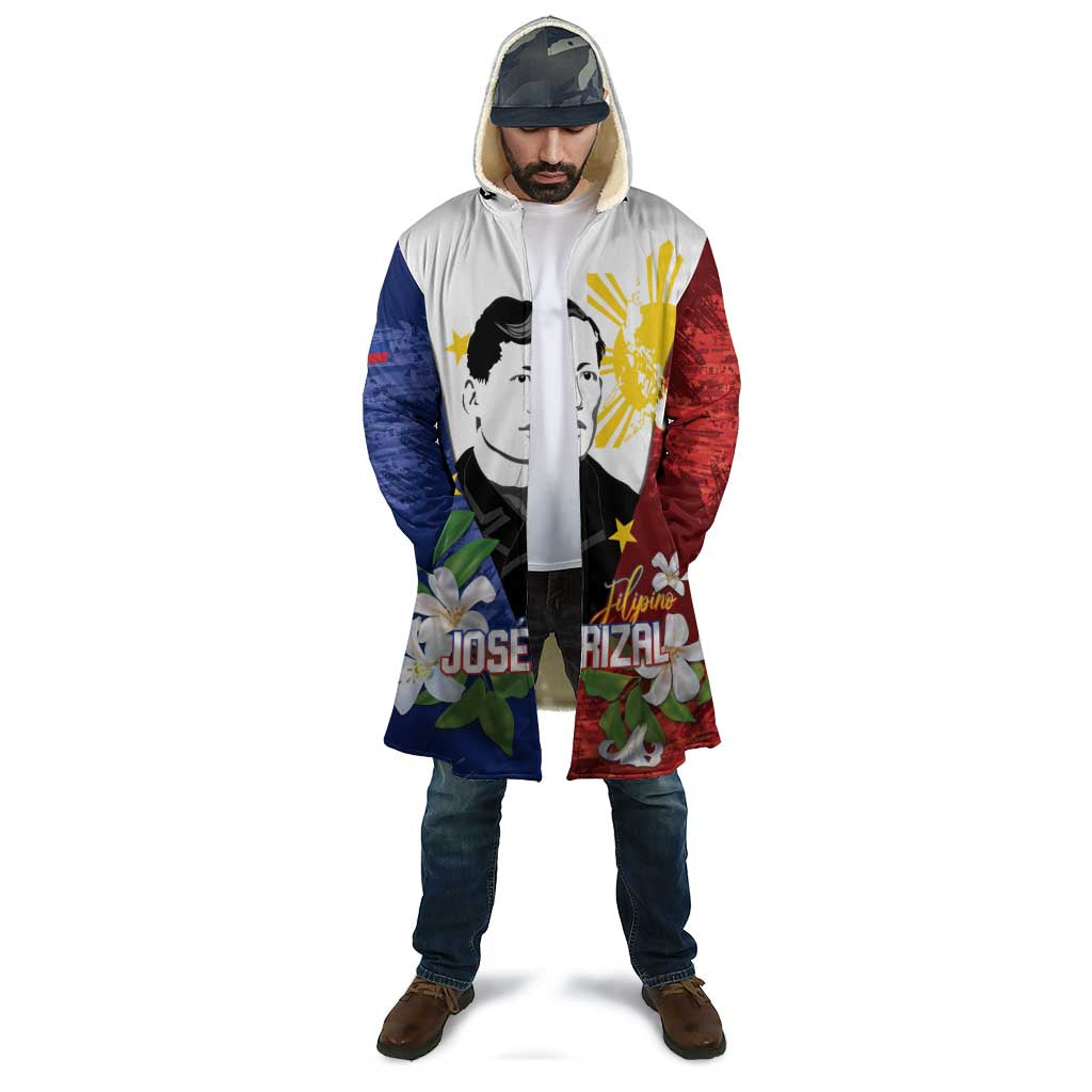 Philippines Rizal Day Cloak Filipino Sampaguita Grunge Style - Wonder Print Shop